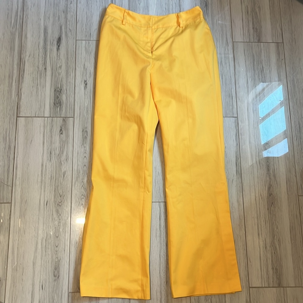 NWOT Metrostyle yellow cotton pants size 6